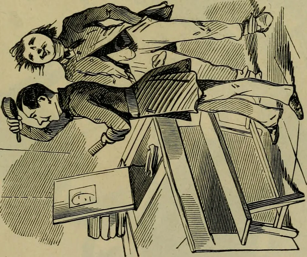 An illustration from Vie d'une parisienne, 1855, leaf 414