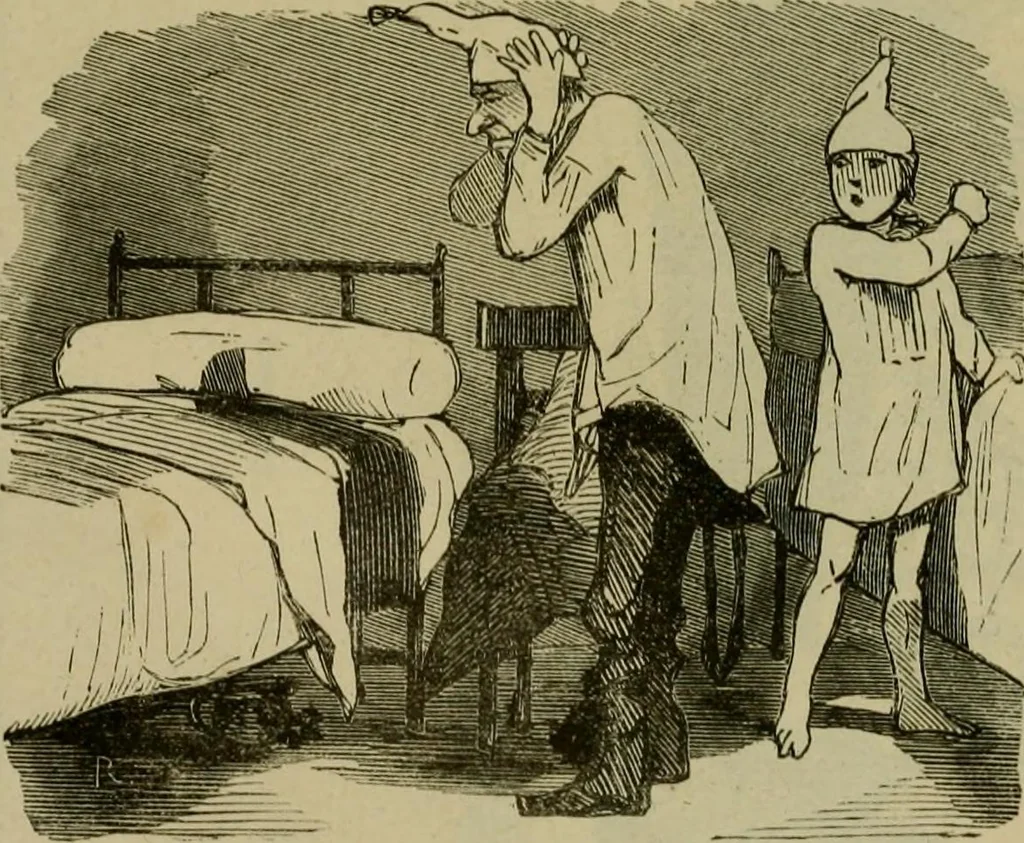 An illustration from Vie d'une parisienne, 1855, leaf 422