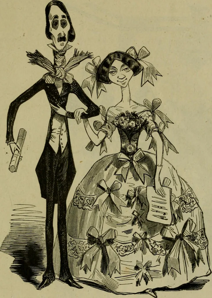 An illustration from Vie d'une parisienne, 1855, leaf 426