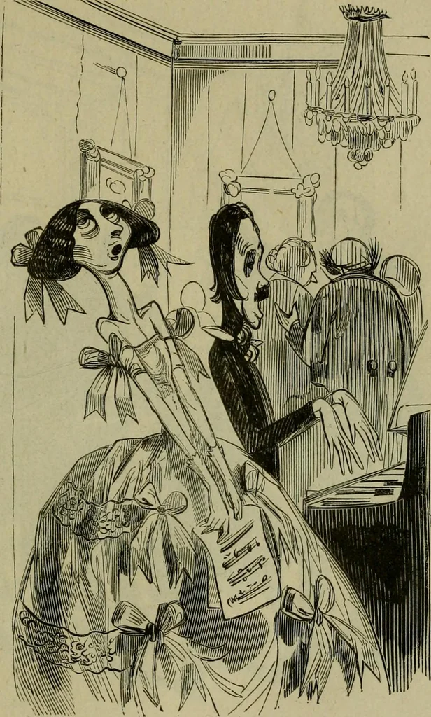 An illustration from Vie d'une parisienne, 1855, leaf 428