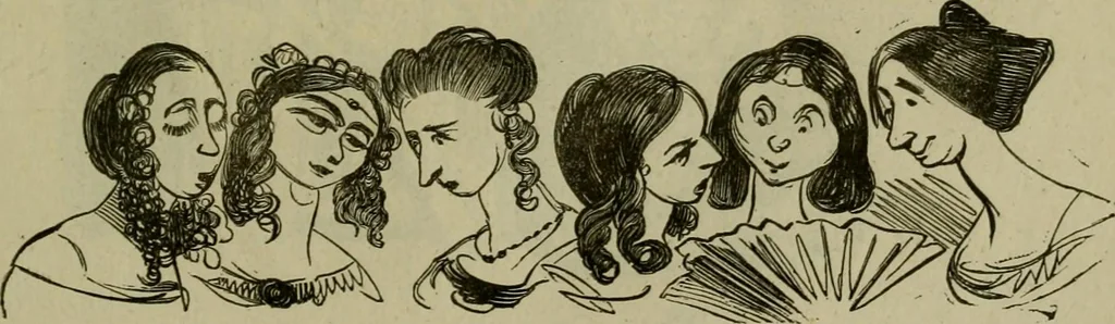 An illustration from Vie d'une parisienne, 1855, leaf 434