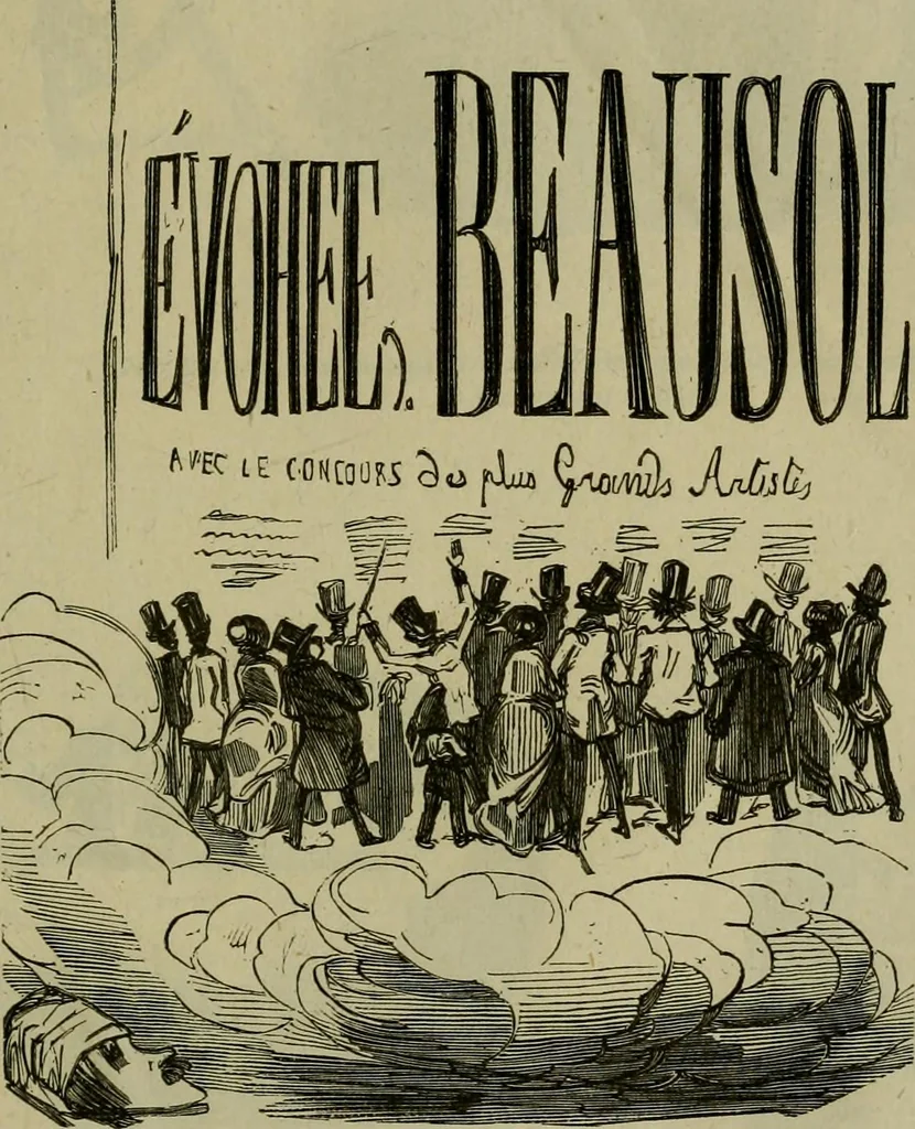An illustration from Vie d'une parisienne, 1855, leaf 438