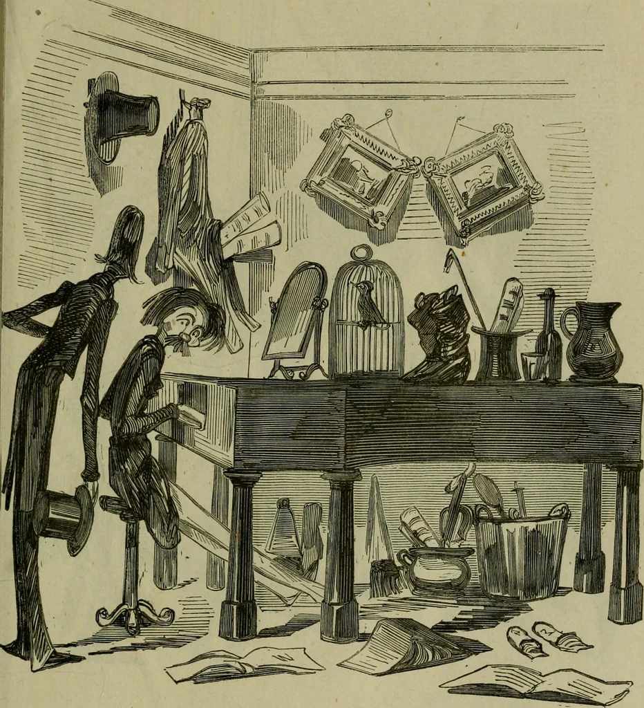An illustration from Vie d'une parisienne, 1855, leaf 448