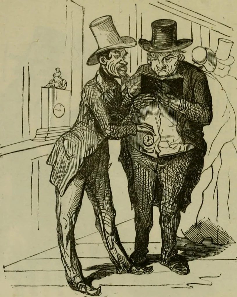 An illustration from Vie d'une parisienne, 1855, leaf 454