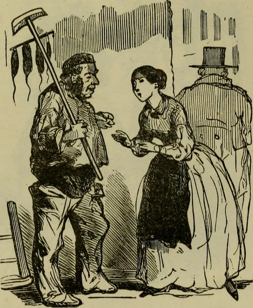 An illustration from Vie d'une parisienne, 1855, leaf 466