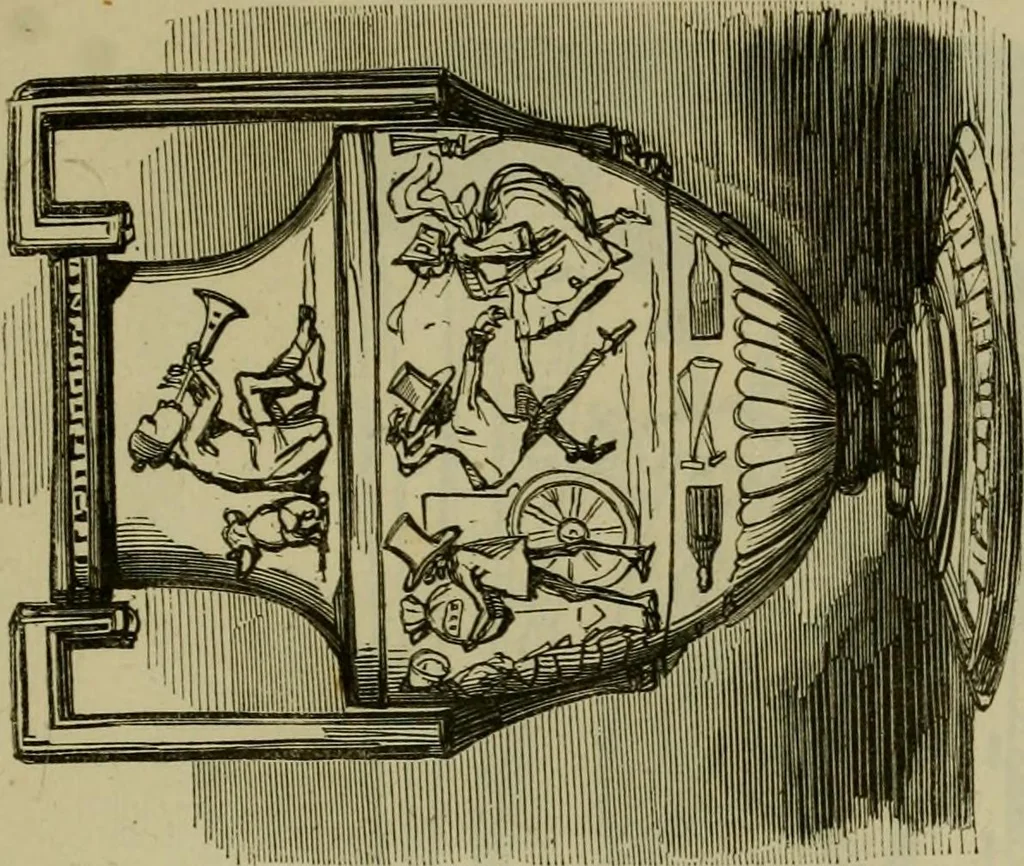 An illustration from Vie d'une parisienne, 1855, leaf 470