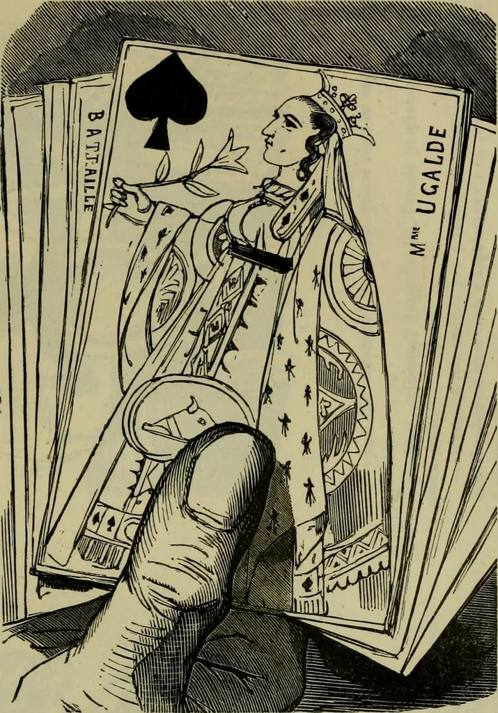 An illustration from Vie d'une parisienne, 1855, leaf 472