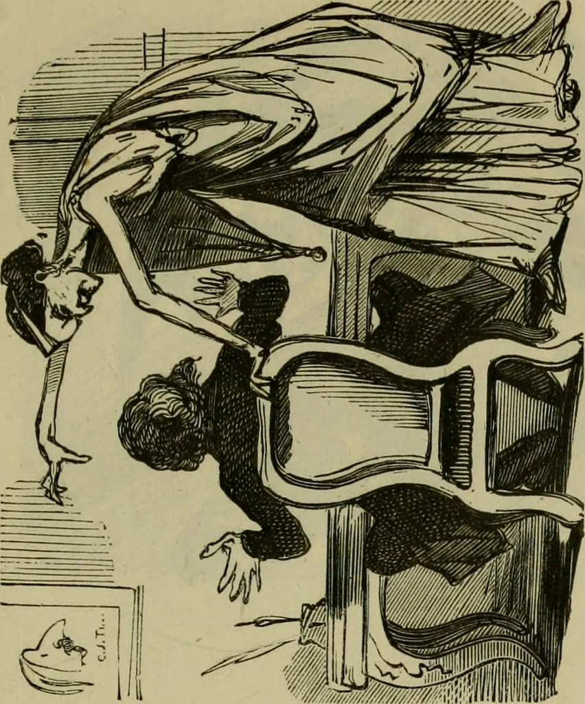 An illustration from Vie d'une parisienne, 1855, leaf 474