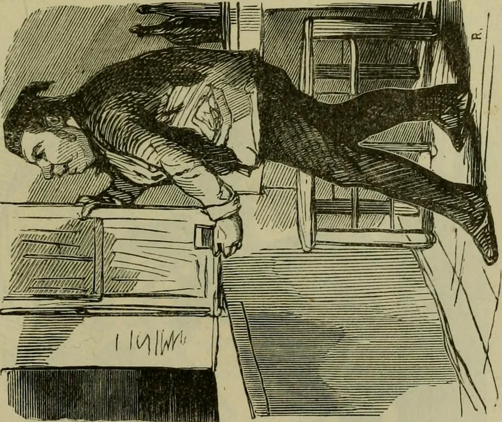 An illustration from Vie d'une parisienne, 1855, leaf 476