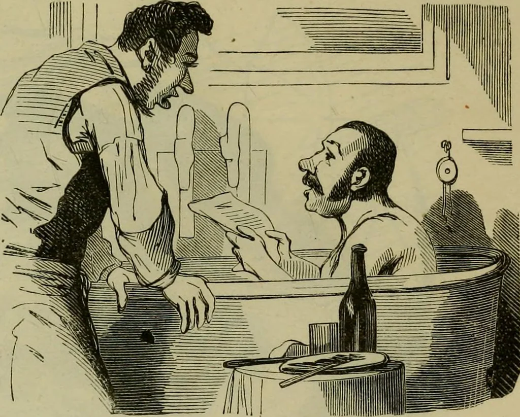 An illustration from Vie d'une parisienne, 1855, leaf 478