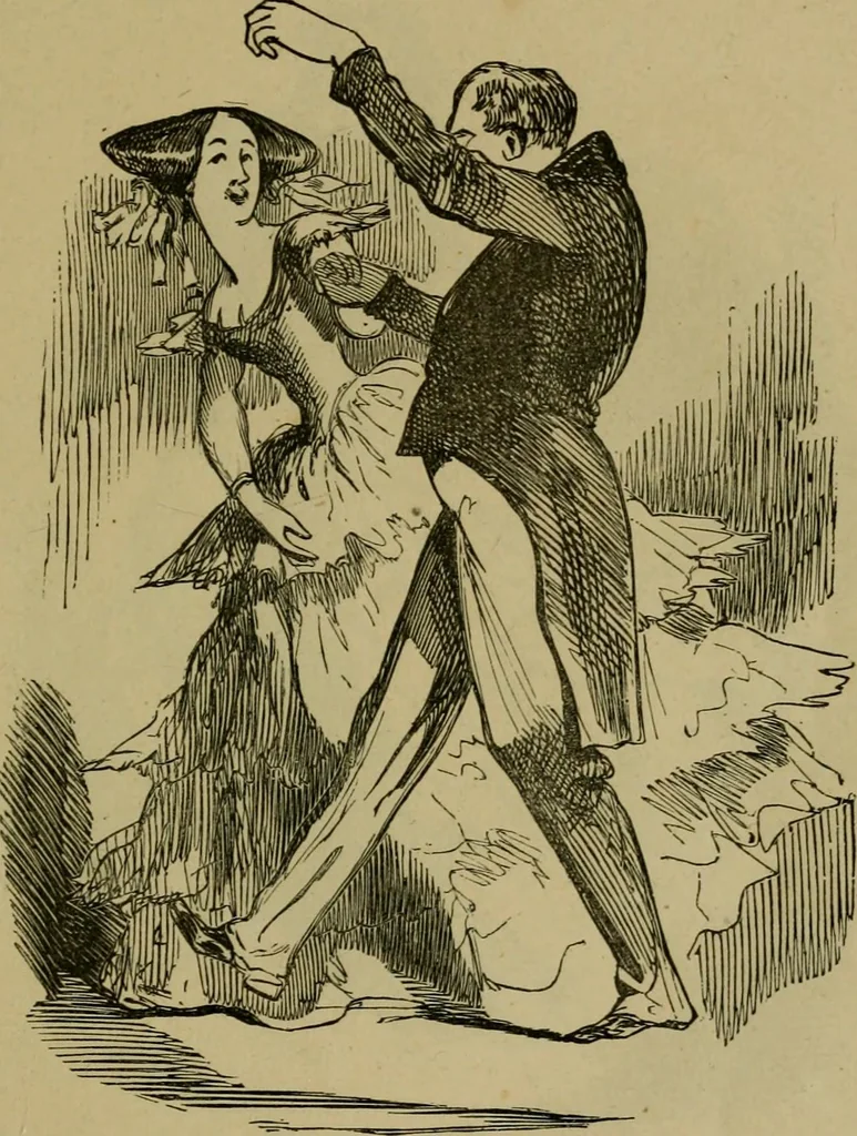 An illustration from Vie d'une parisienne, 1855, leaf 48