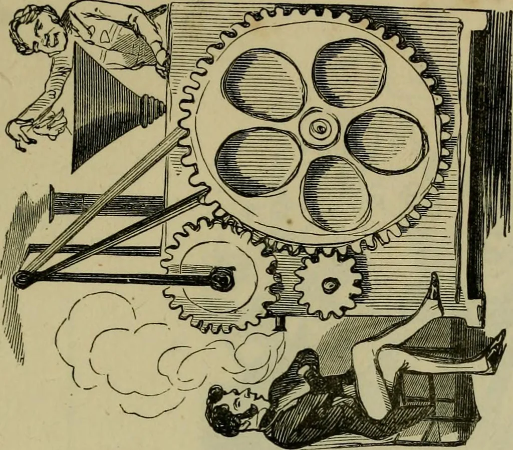 An illustration from Vie d'une parisienne, 1855, leaf 496