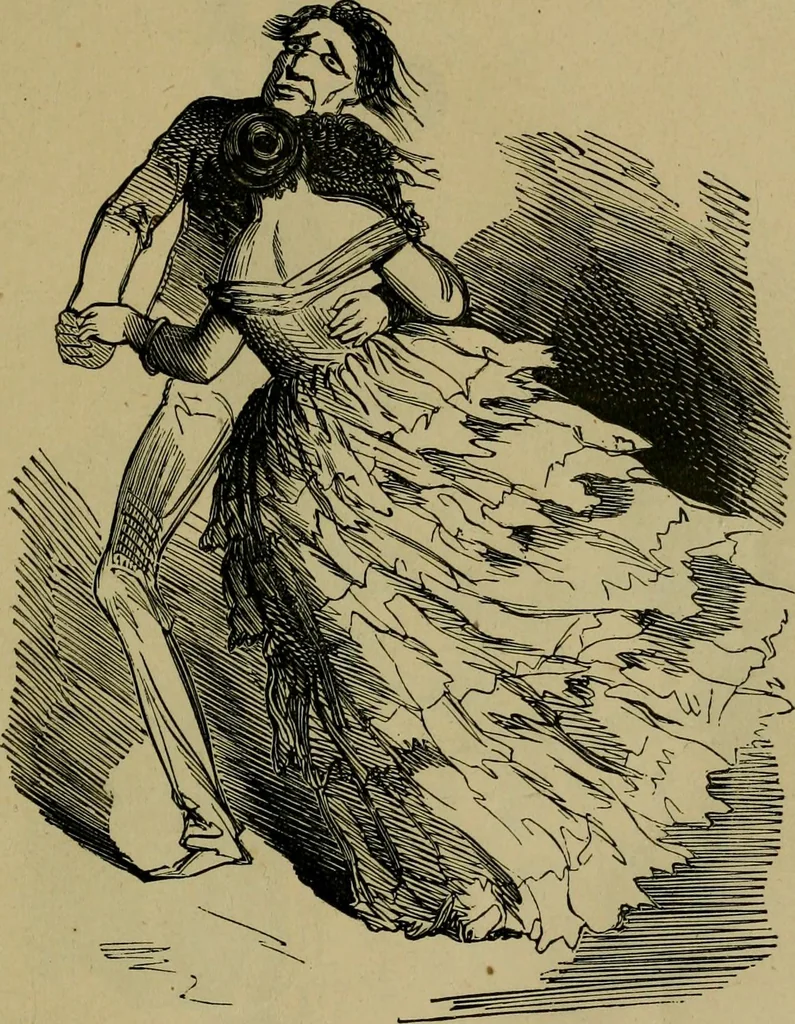 An illustration from Vie d'une parisienne, 1855, leaf 50
