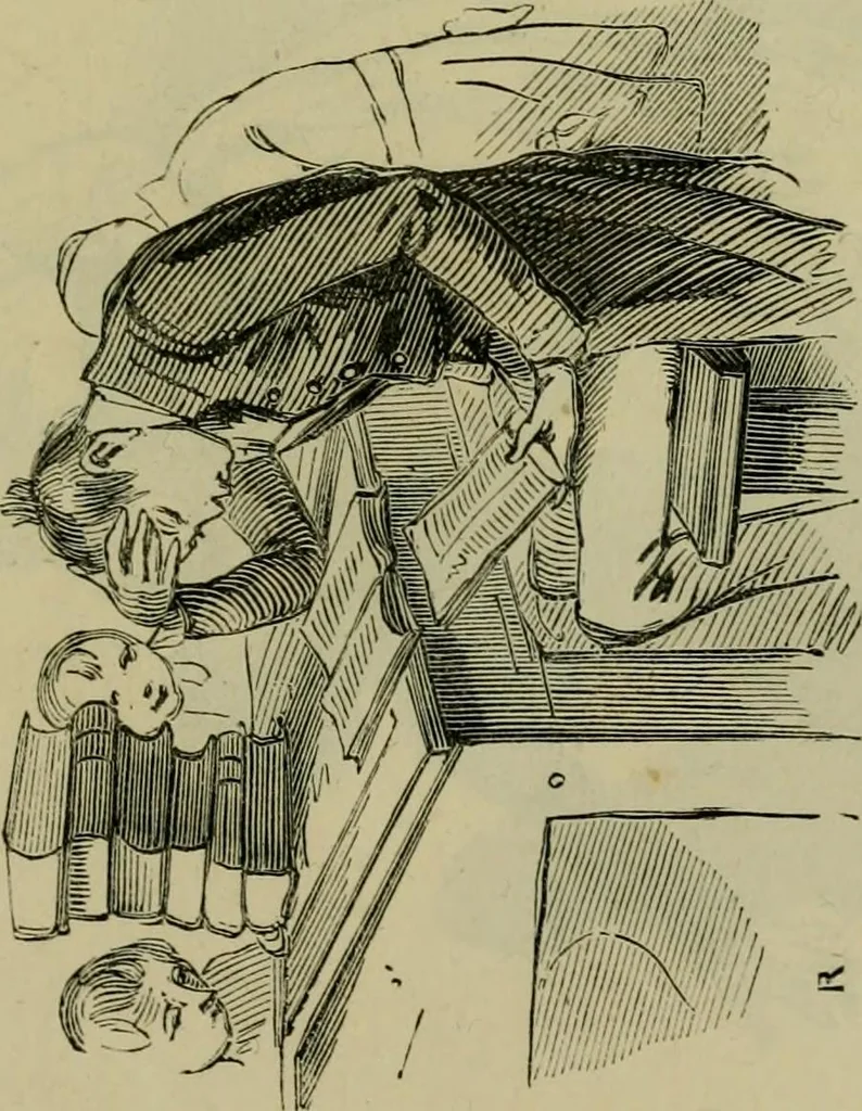 An illustration from Vie d'une parisienne, 1855, leaf 512