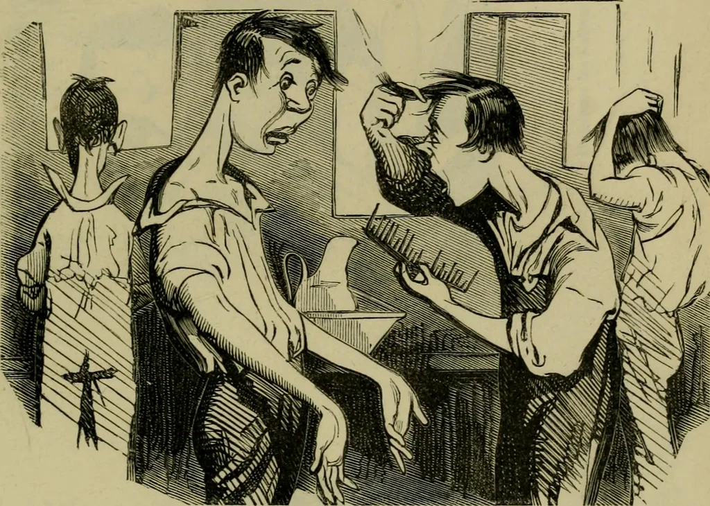 An illustration from Vie d'une parisienne, 1855, leaf 518