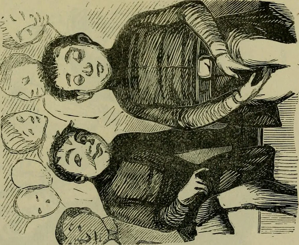 An illustration from Vie d'une parisienne, 1855, leaf 520