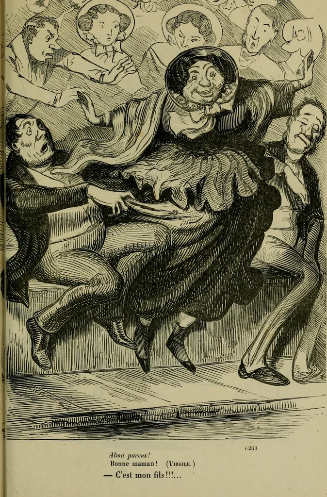 An illustration from Vie d'une parisienne, 1855, leaf 528