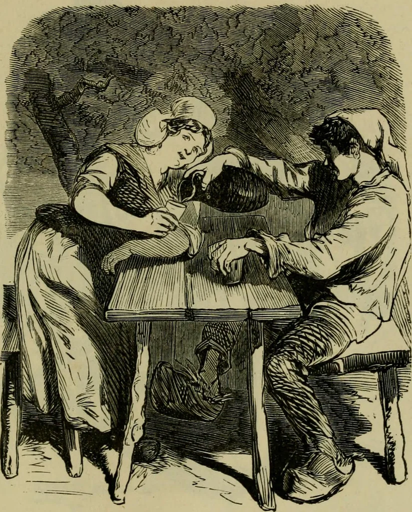 An illustration from Vie d'une parisienne, 1855, leaf 538