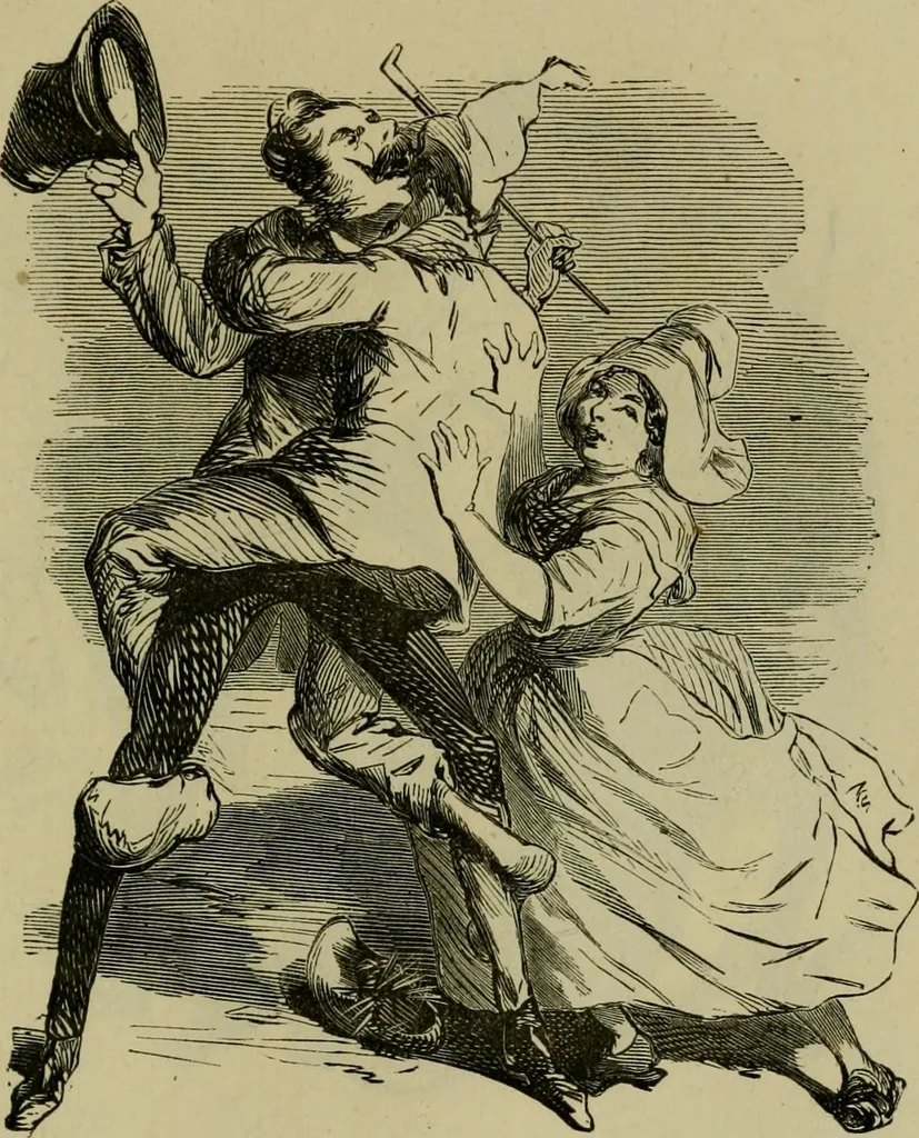 An illustration from Vie d'une parisienne, 1855, leaf 542