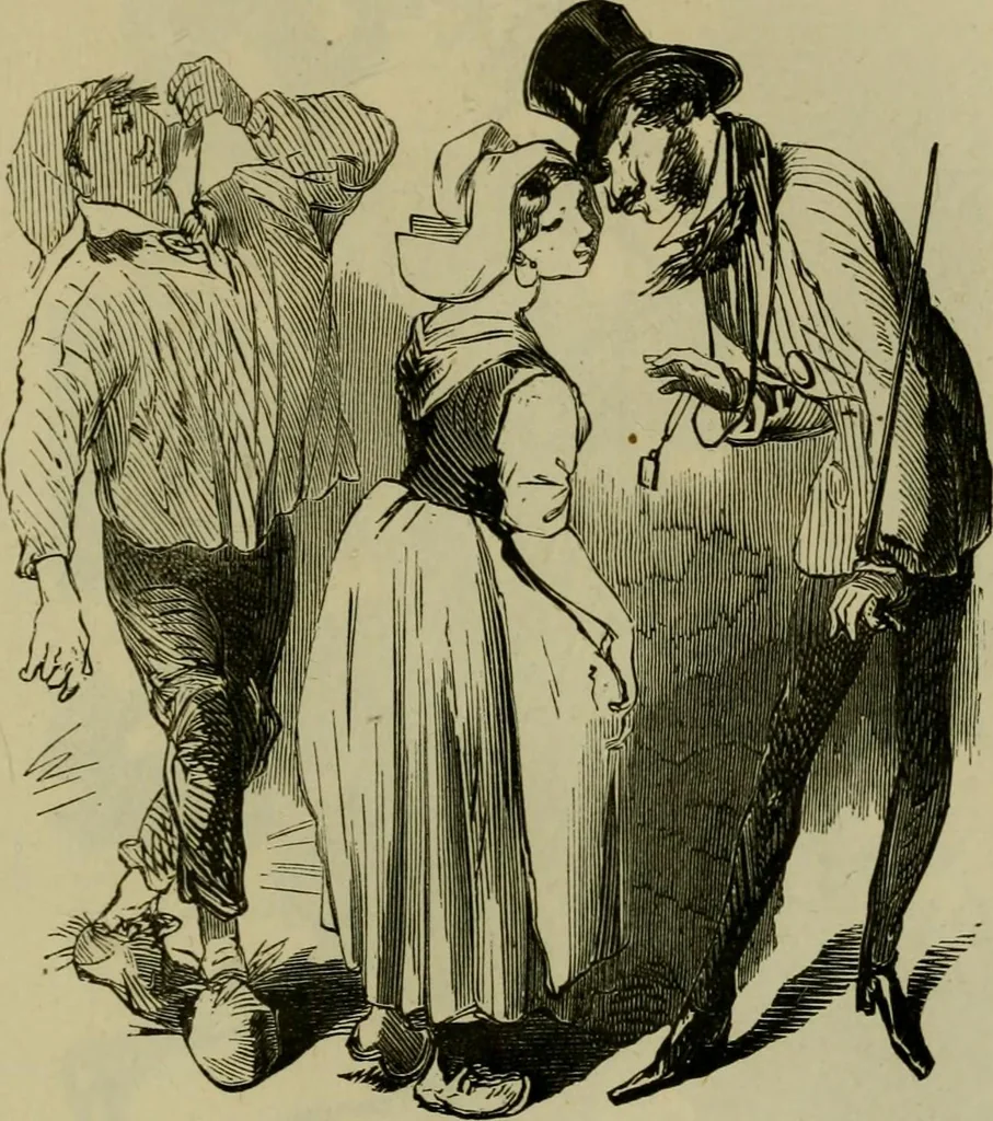 An illustration from Vie d'une parisienne, 1855, leaf 544