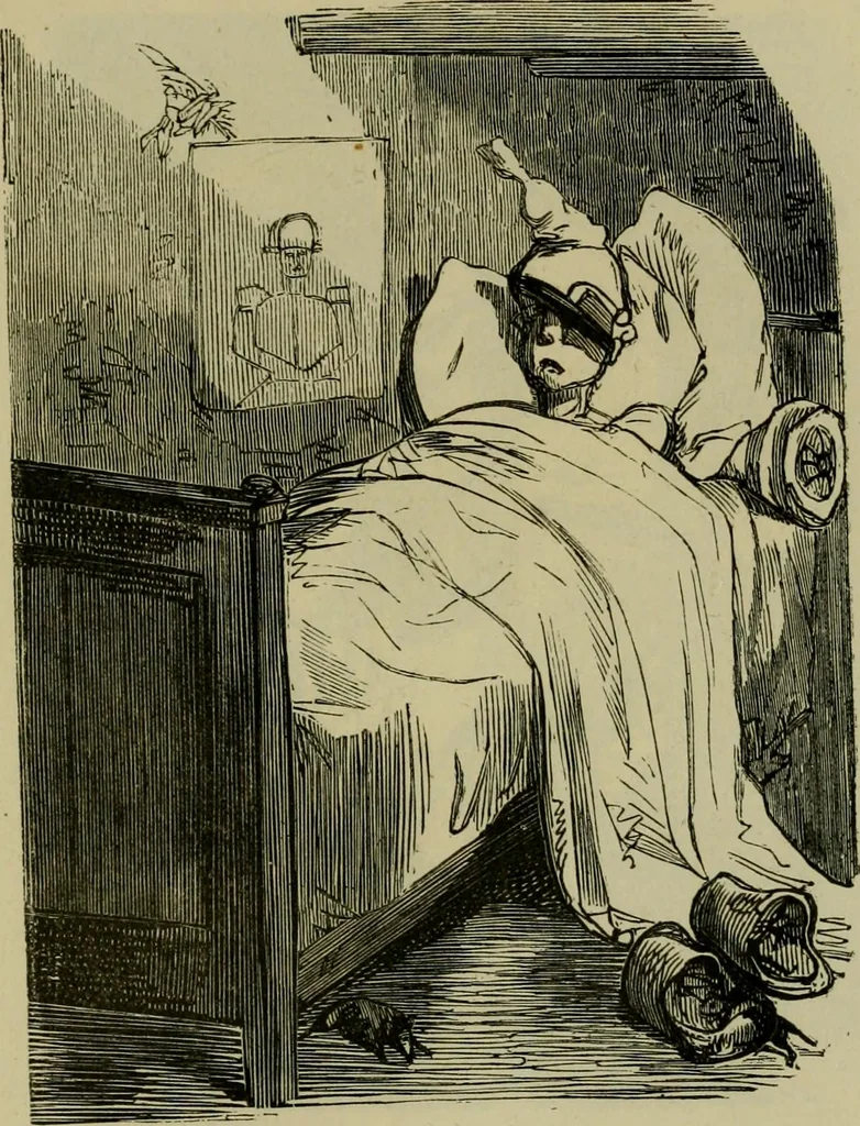 An illustration from Vie d'une parisienne, 1855, leaf 550
