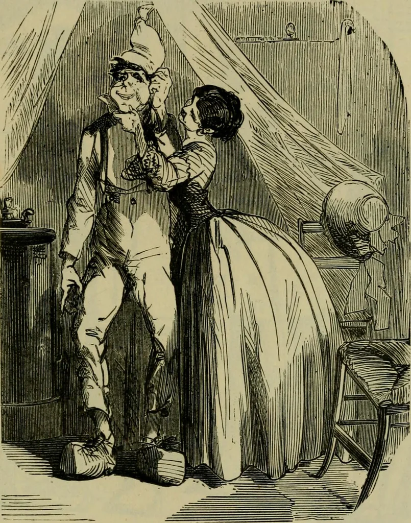An illustration from Vie d'une parisienne, 1855, leaf 564