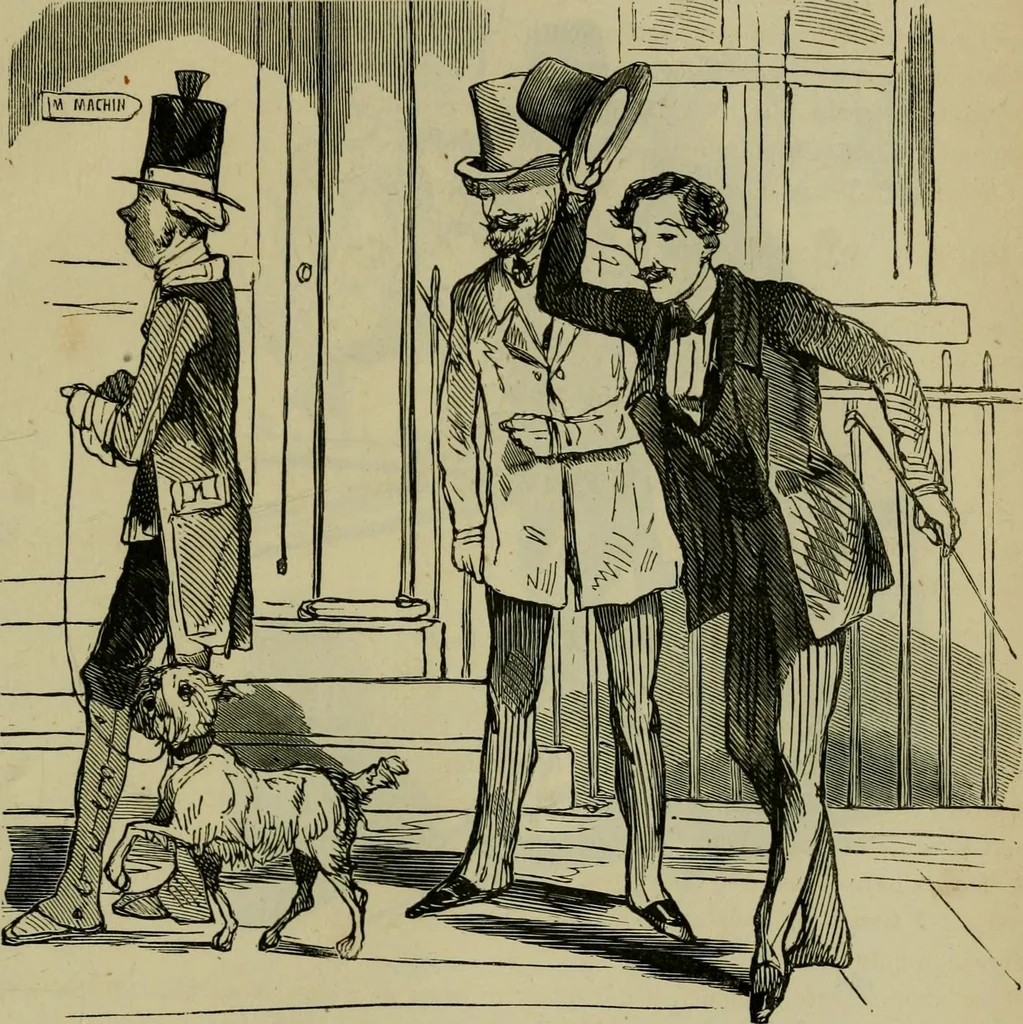 An illustration from Vie d'une parisienne, 1855, leaf 566