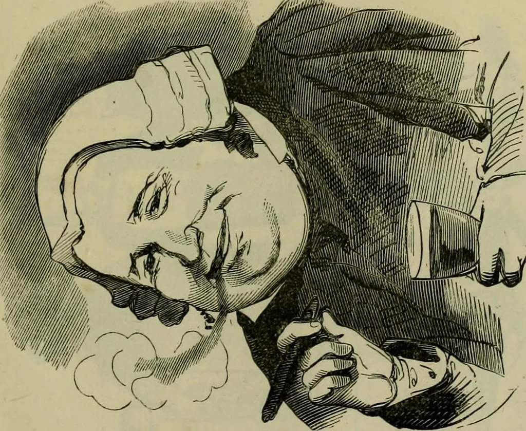 An illustration from Vie d'une parisienne, 1855, leaf 580