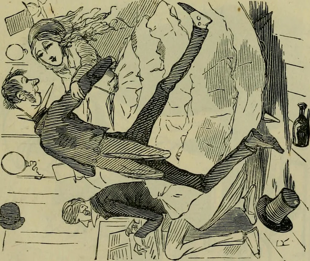 An illustration from Vie d'une parisienne, 1855, leaf 586