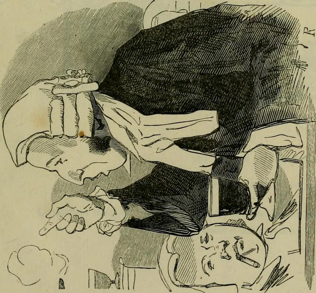 An illustration from Vie d'une parisienne, 1855, leaf 588