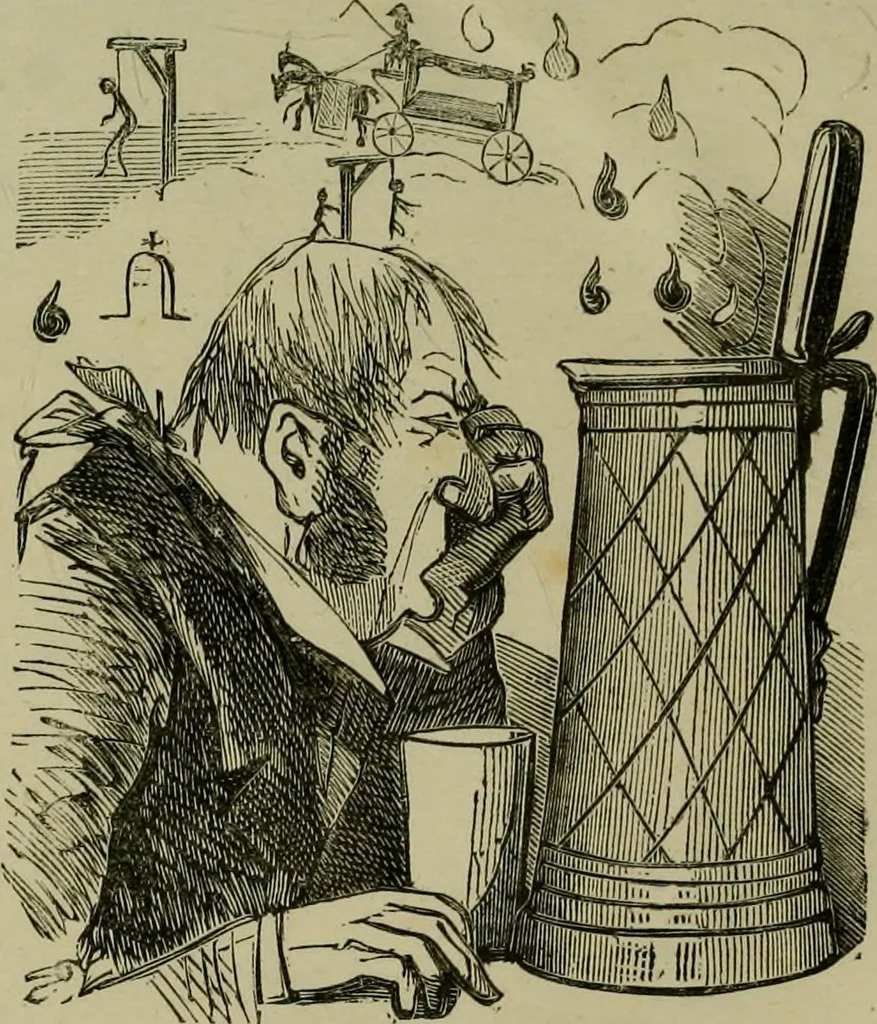 An illustration from Vie d'une parisienne, 1855, leaf 592