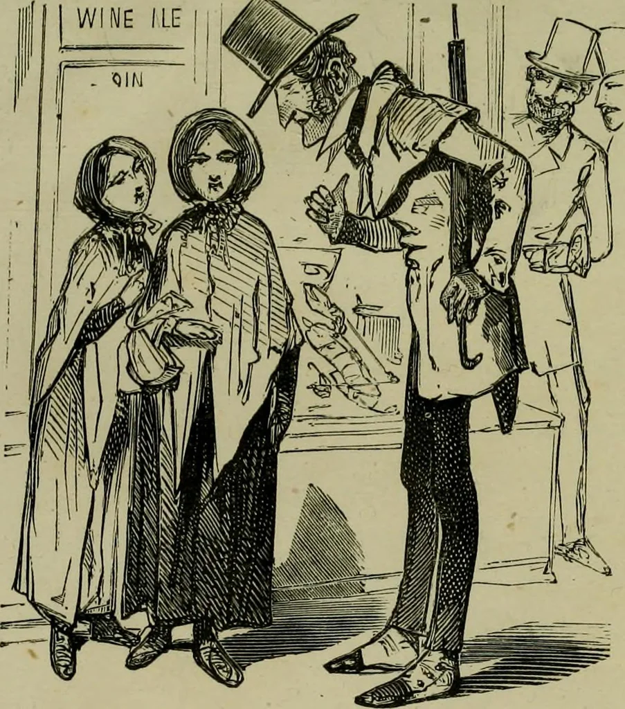 An illustration from Vie d'une parisienne, 1855, leaf 592