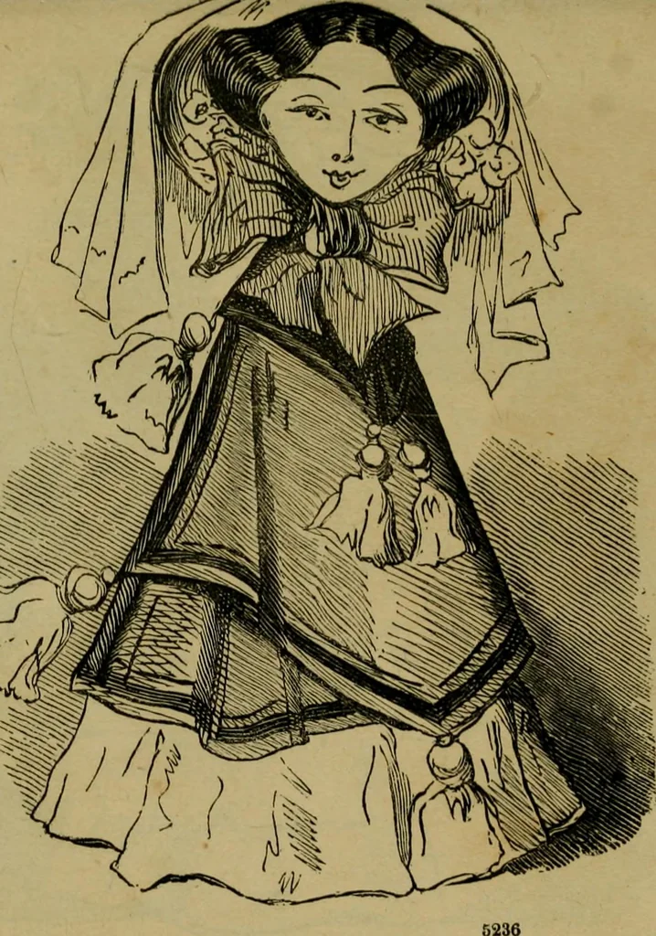 An illustration from Vie d'une parisienne, 1855, leaf 6
