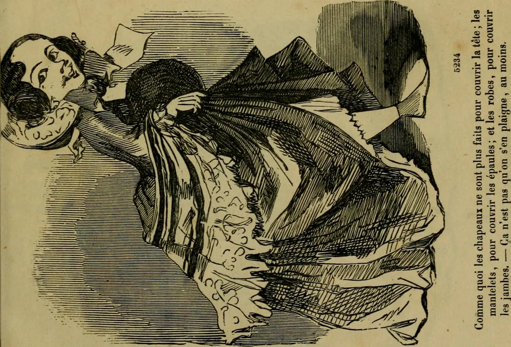 An illustration from Vie d'une parisienne, 1855, leaf 6