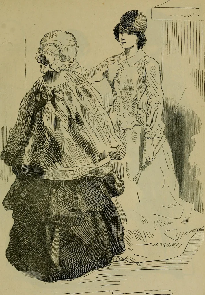 An illustration from Vie d'une parisienne, 1855, leaf 64