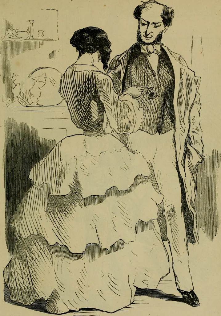 An illustration from Vie d'une parisienne, 1855, leaf 72