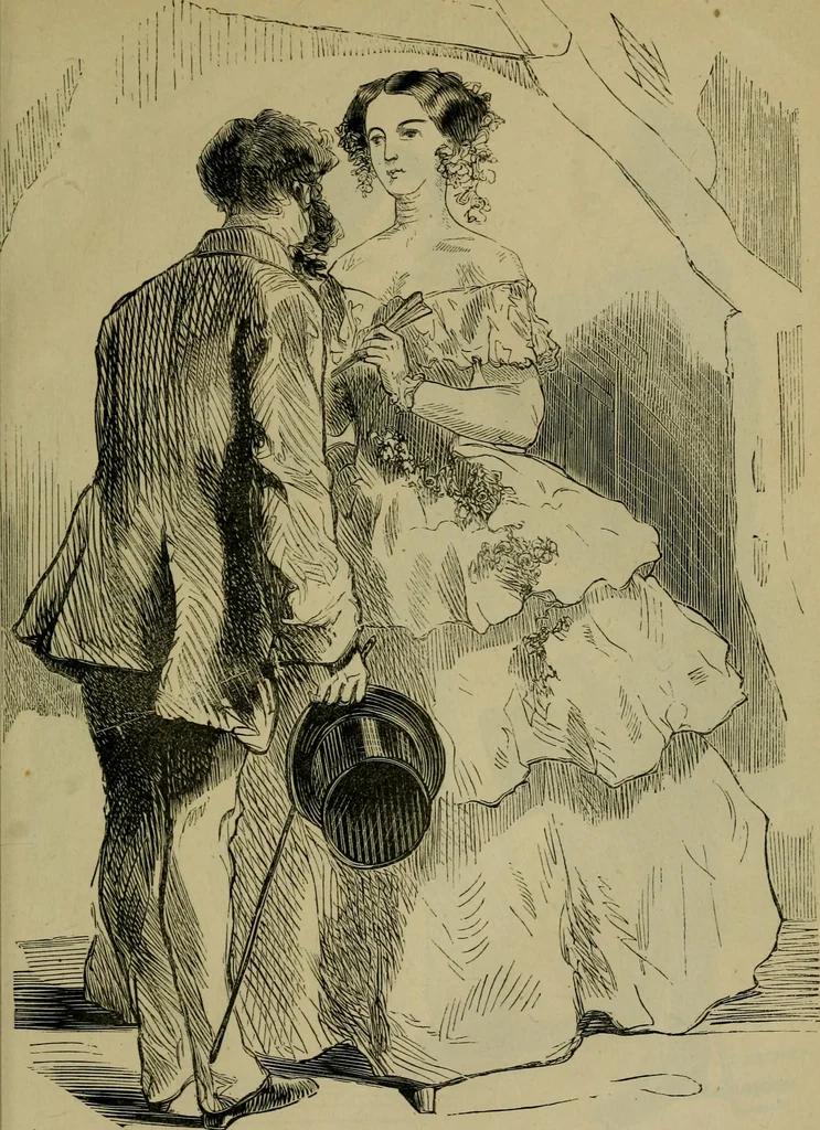 An illustration from Vie d'une parisienne, 1855, leaf 80