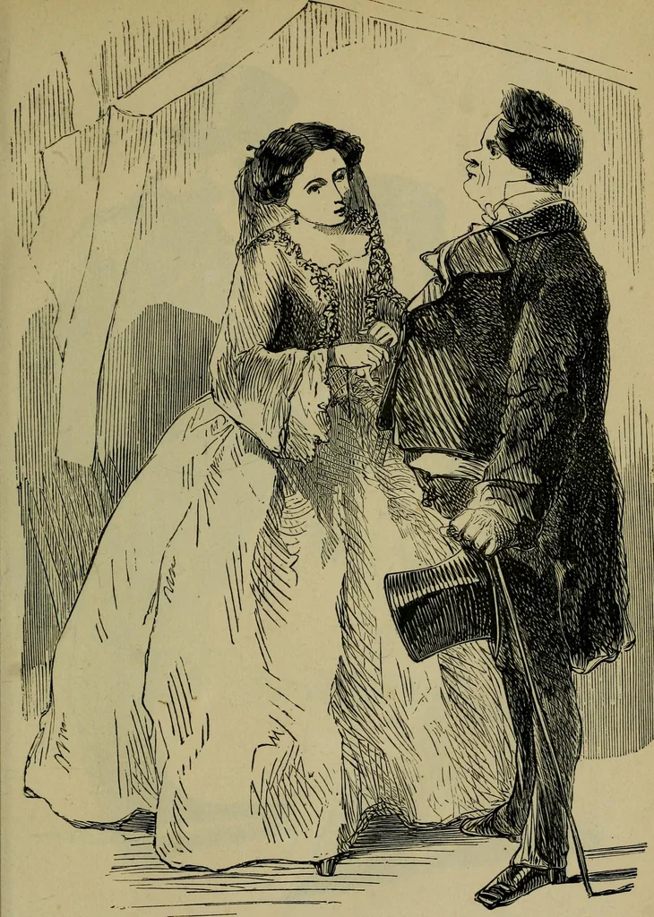 An illustration from Vie d'une parisienne, 1855, leaf 82