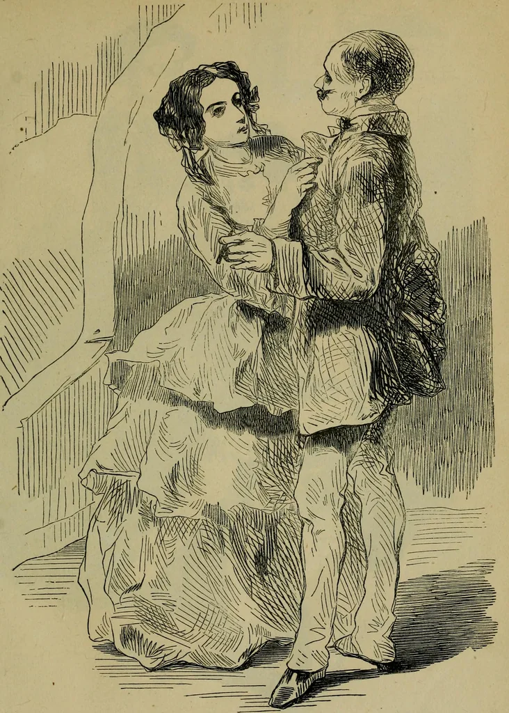 An illustration from Vie d'une parisienne, 1855, leaf 86