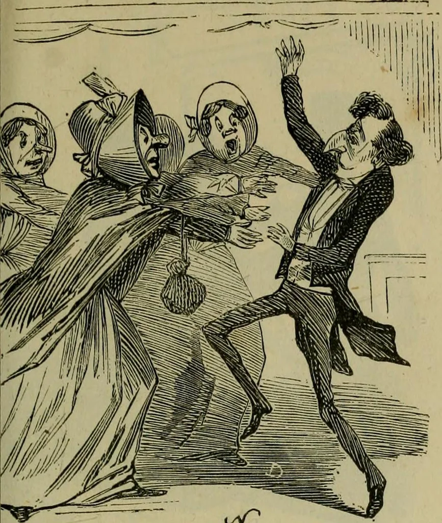 An illustration from Vie d'une parisienne, 1855, leaf 90