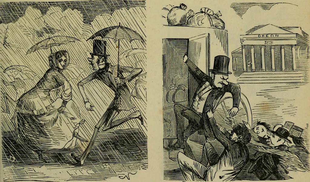 An illustration from Vie d'une parisienne, 1855, leaf 90