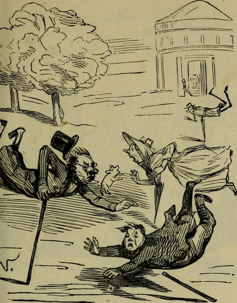 An illustration from Vie d'une parisienne, 1855, leaf 94
