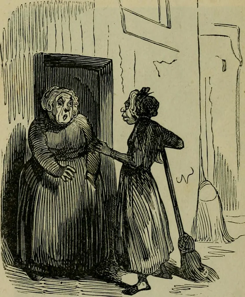 An illustration from Vie d'une parisienne, 1855, leaf 94