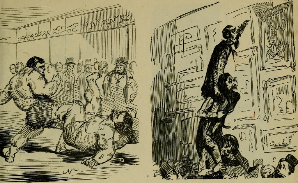 An illustration from Vie d'une parisienne, 1855, leaf 96