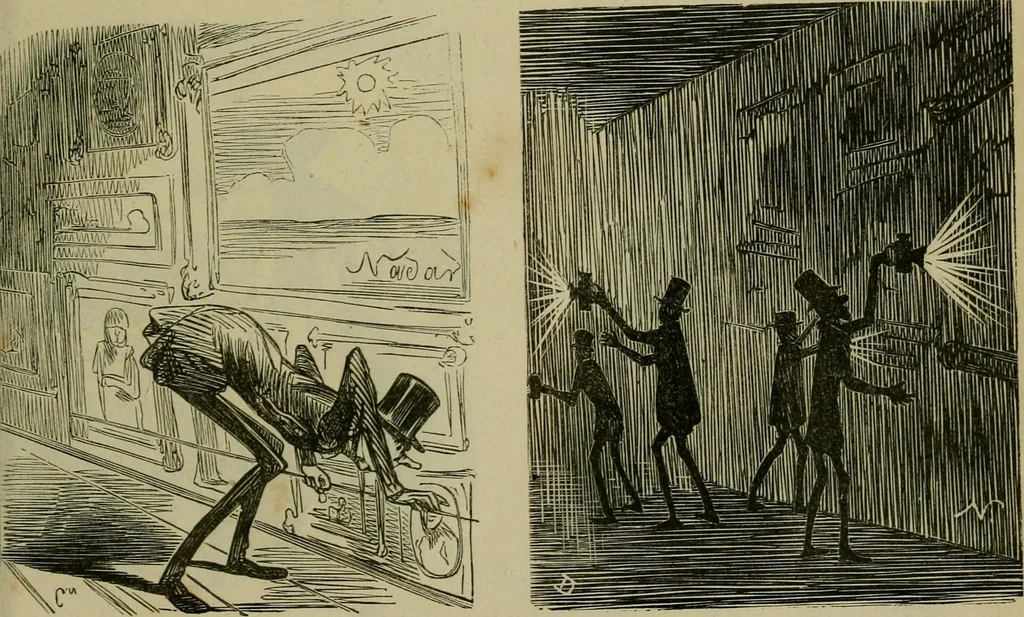 An illustration from Vie d'une parisienne, 1855, leaf 96
