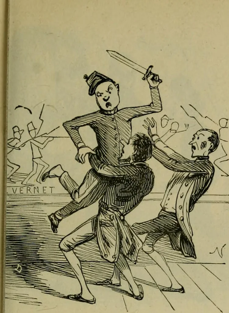 An illustration from Vie d'une parisienne, 1855, leaf 98