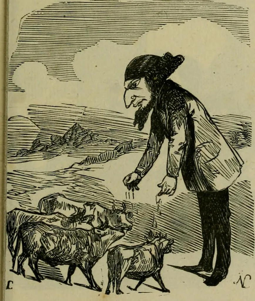 An illustration from Vie d'une parisienne, 1855, leaf 98