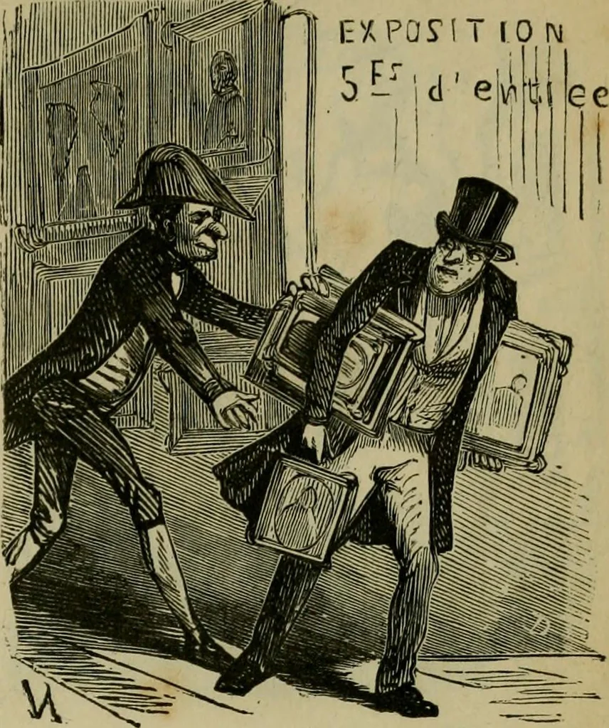 An illustration from Vie d'une parisienne, 1855, leaf 98