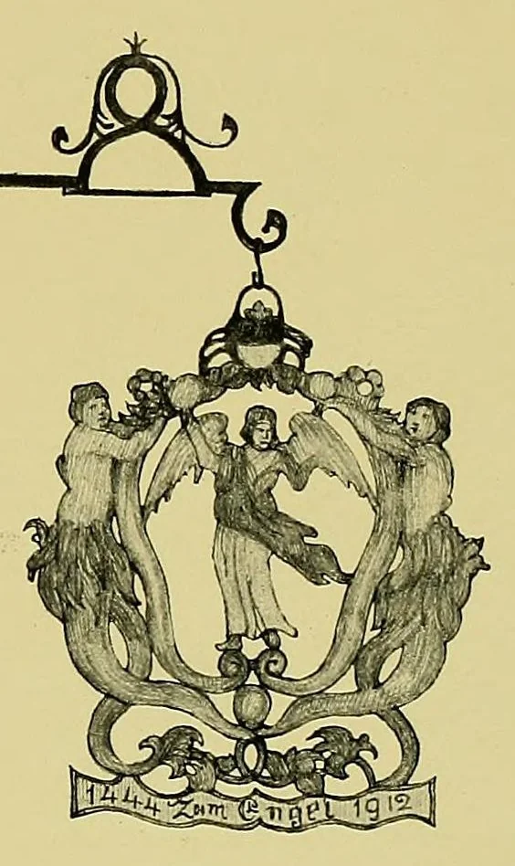 An illustration from Vieilles enseignes fribourgeoises;, 1914, leaf 31