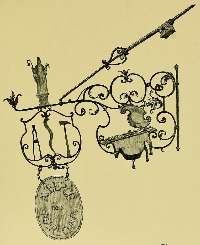 An illustration from Vieilles enseignes fribourgeoises;, 1914, leaf 37